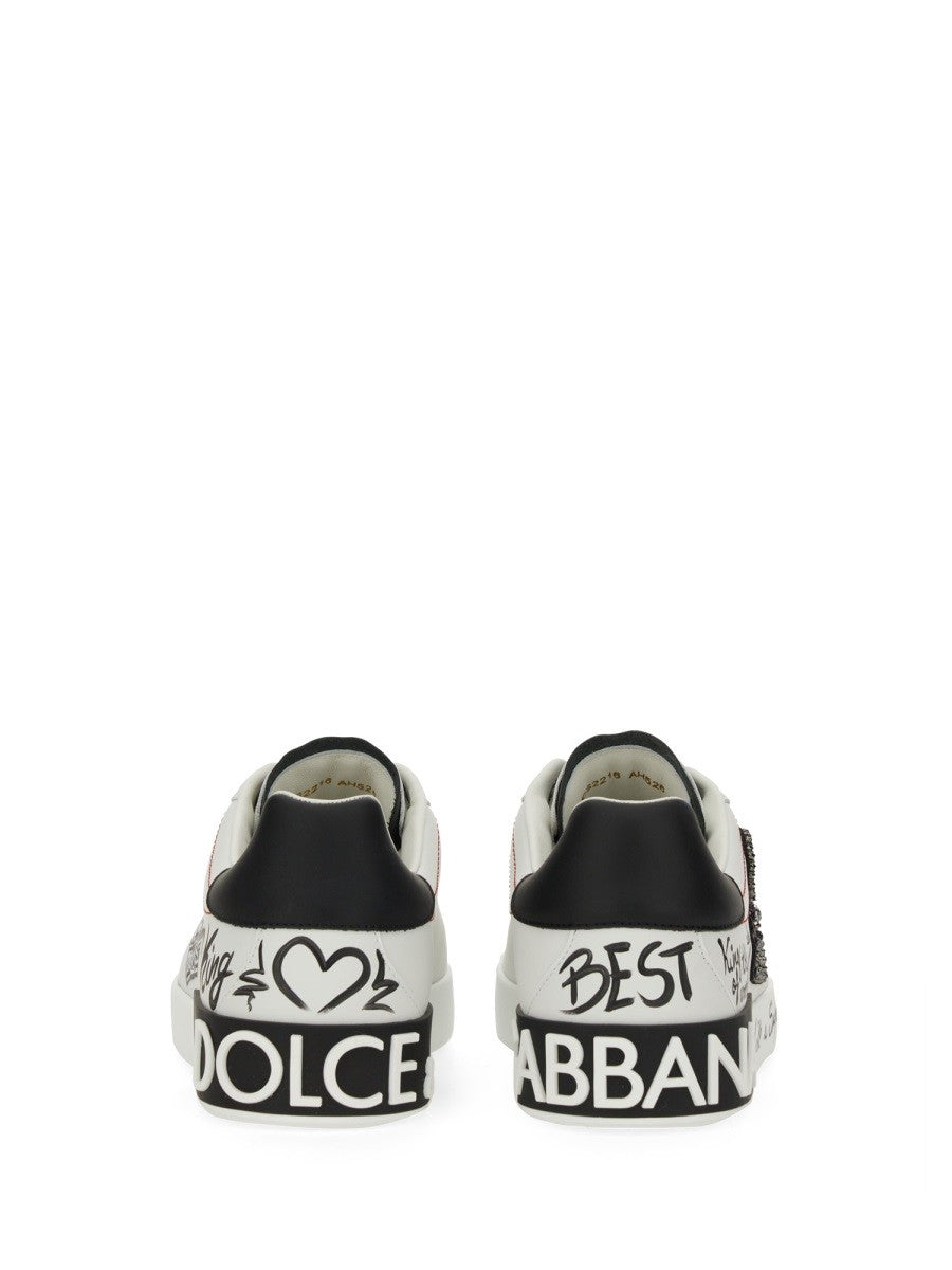 Dolce &amp; Gabbana Men's Portfino Sneaker White