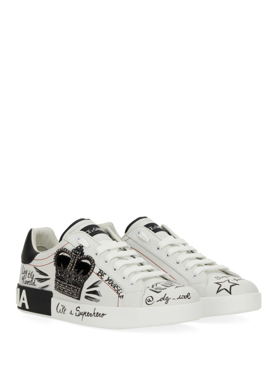 Dolce &amp; Gabbana Men's Portfino Sneaker White