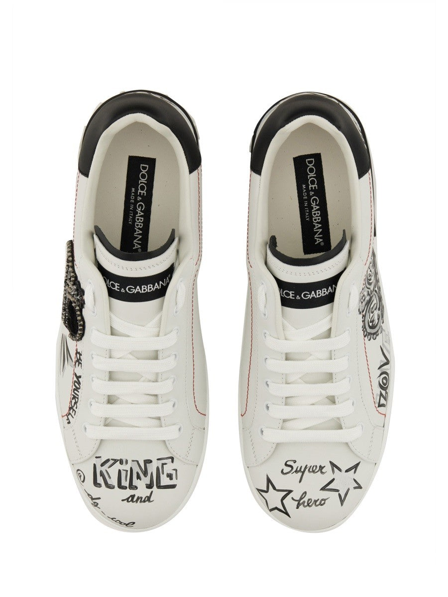 Dolce &amp; Gabbana Men's Portfino Sneaker White