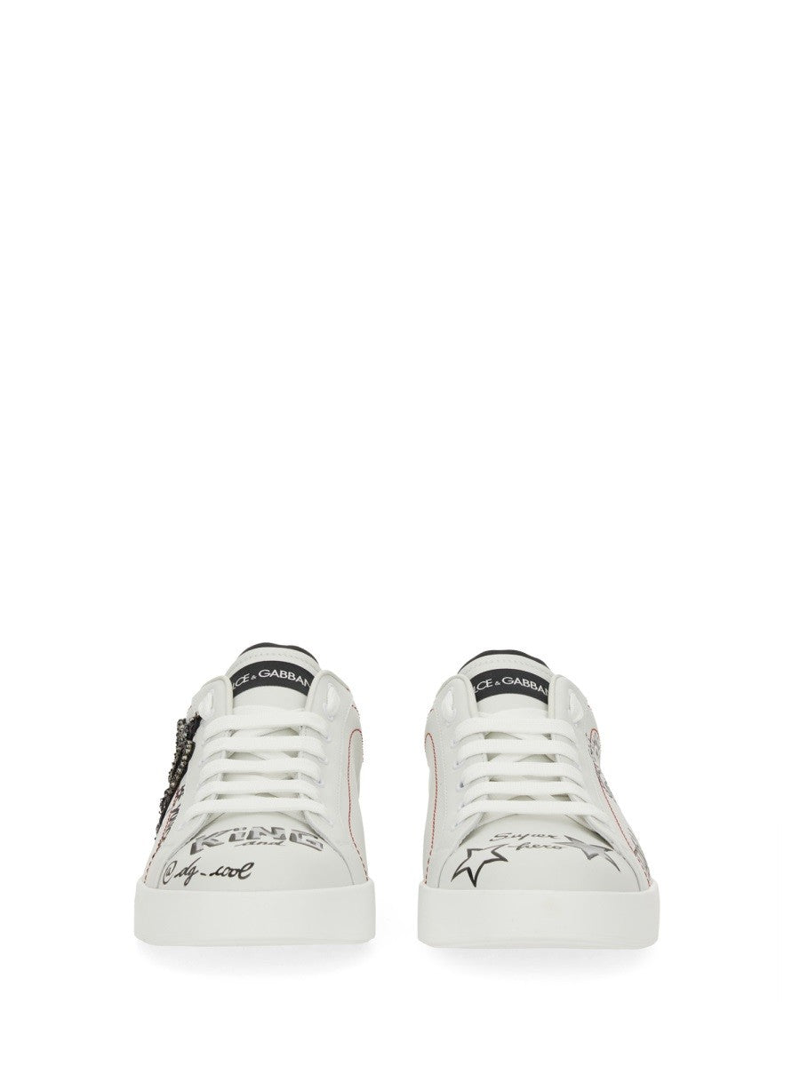 Dolce &amp; Gabbana Men's Portfino Sneaker White