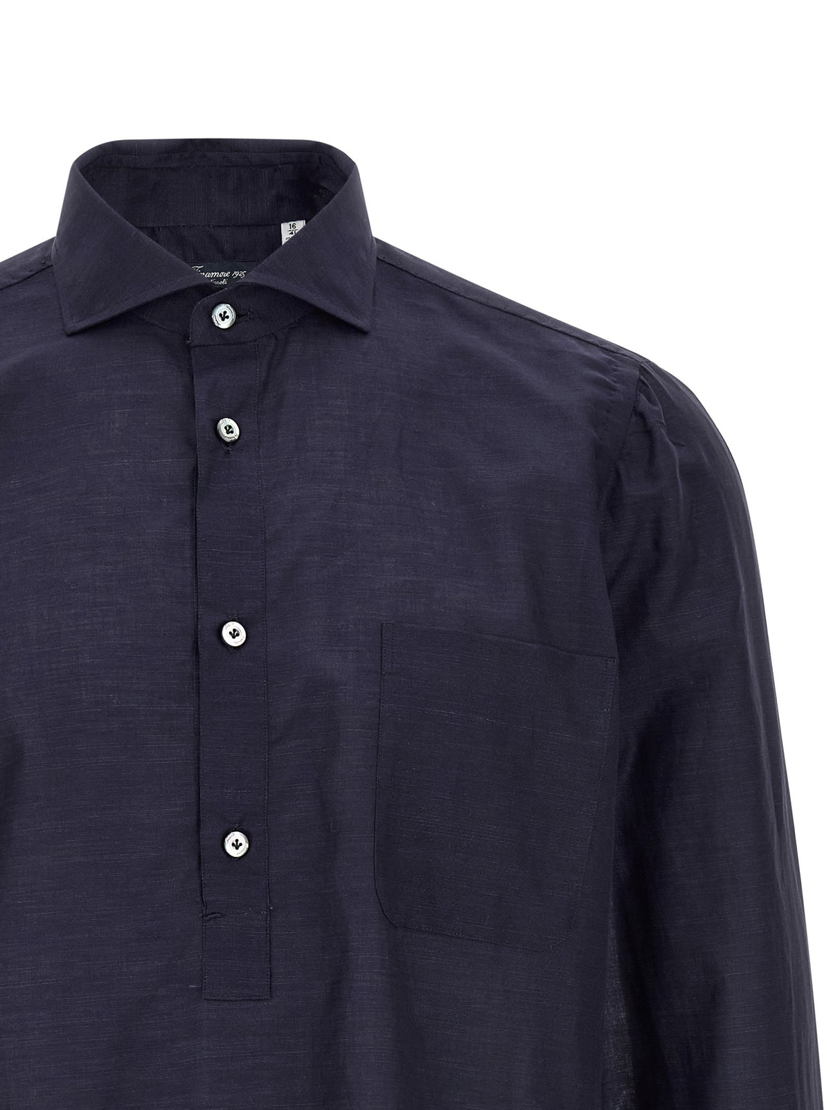 Finamore Porto Blouse Blue, view 3