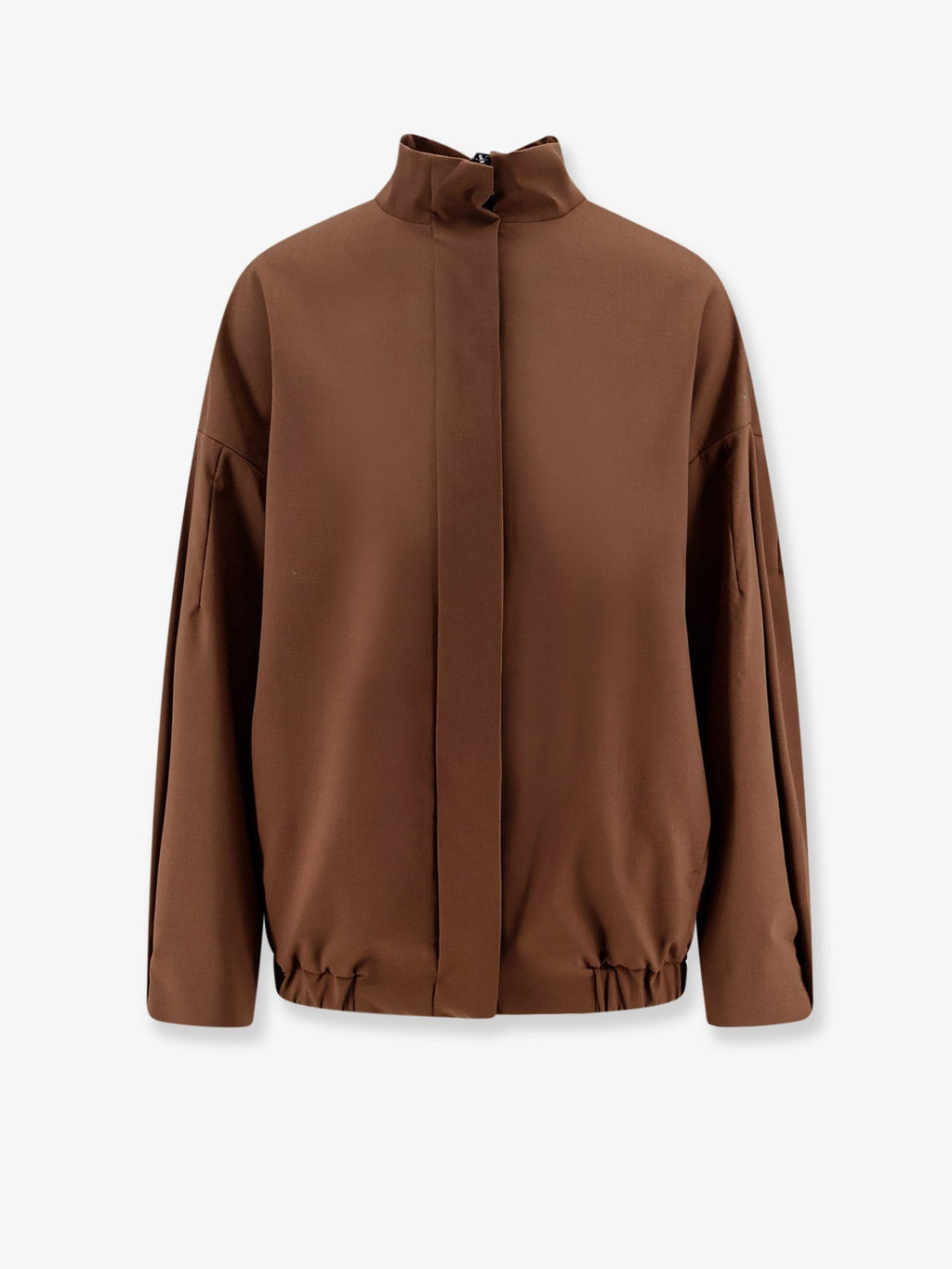 Hevò Women's Porto Selvaggio Wool Blend Jacket Brown