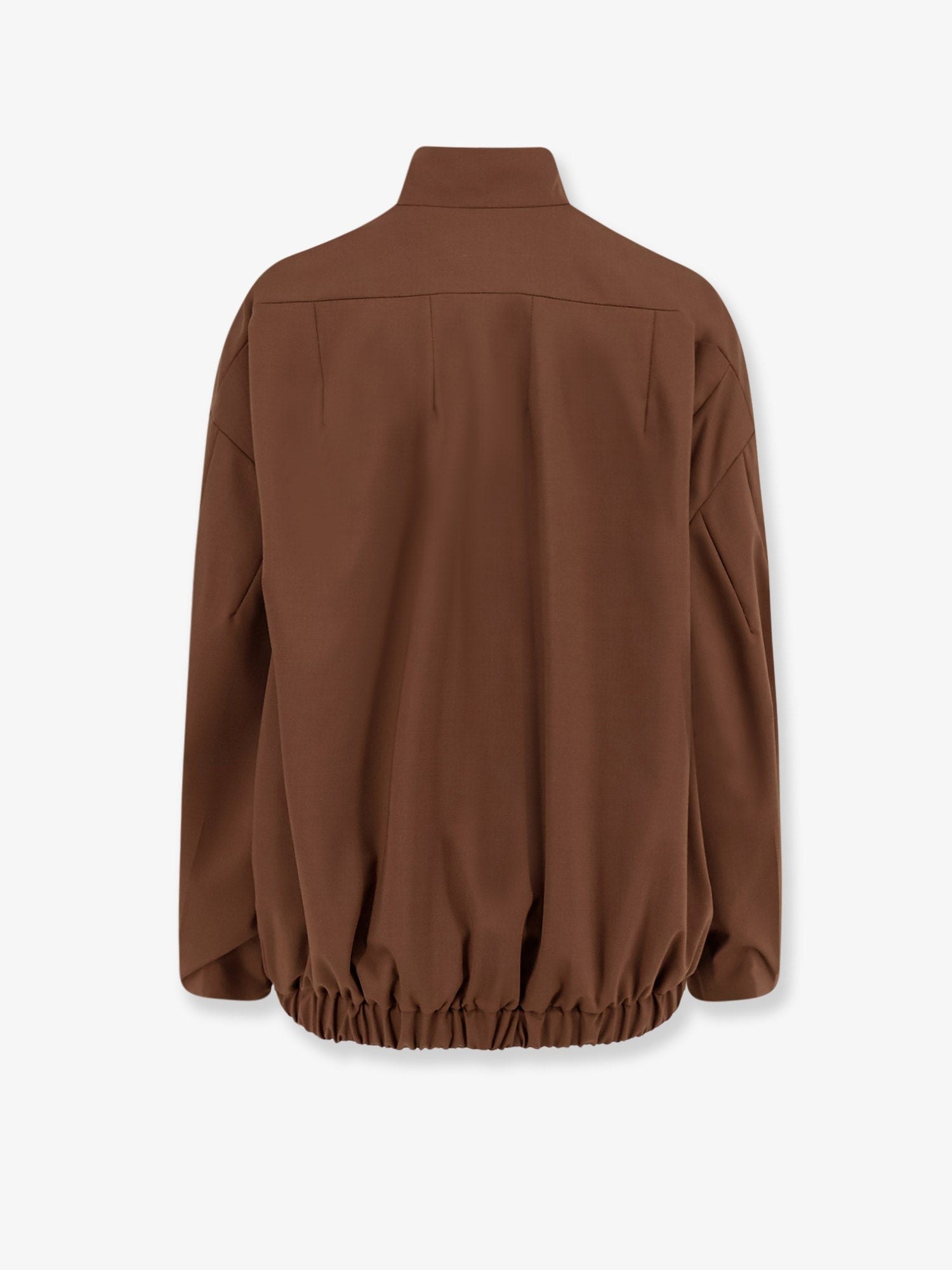Hevò Women's Porto Selvaggio Wool Blend Jacket Brown