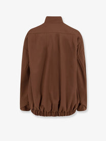 Hevò Women's Porto Selvaggio Wool Blend Jacket Brown