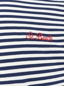 Mc2 Saint Barth Men's Portofino Cotton Shirt Blue