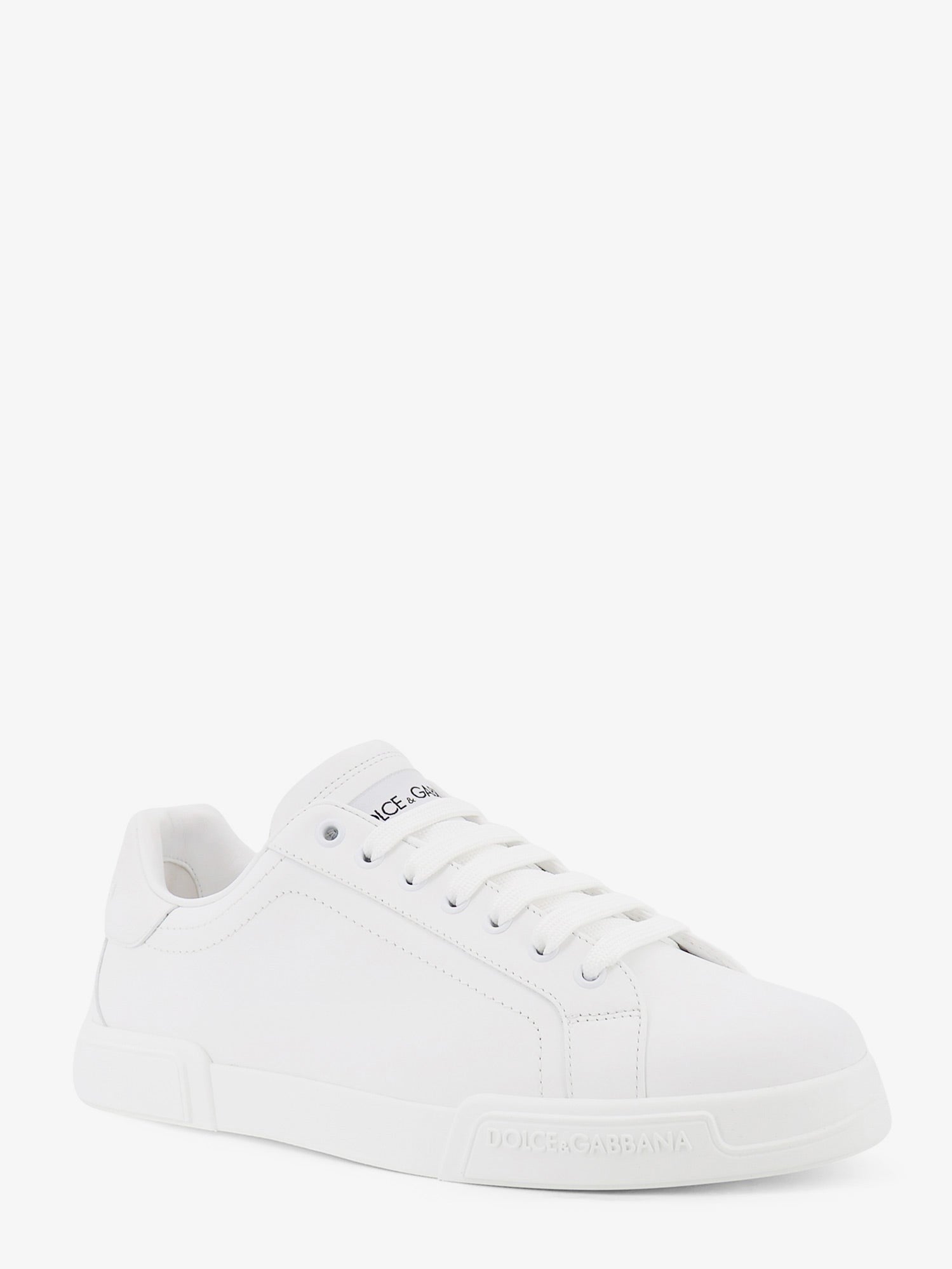 Dolce &amp; Gabbana Men's Portofino Leather Sneakers White