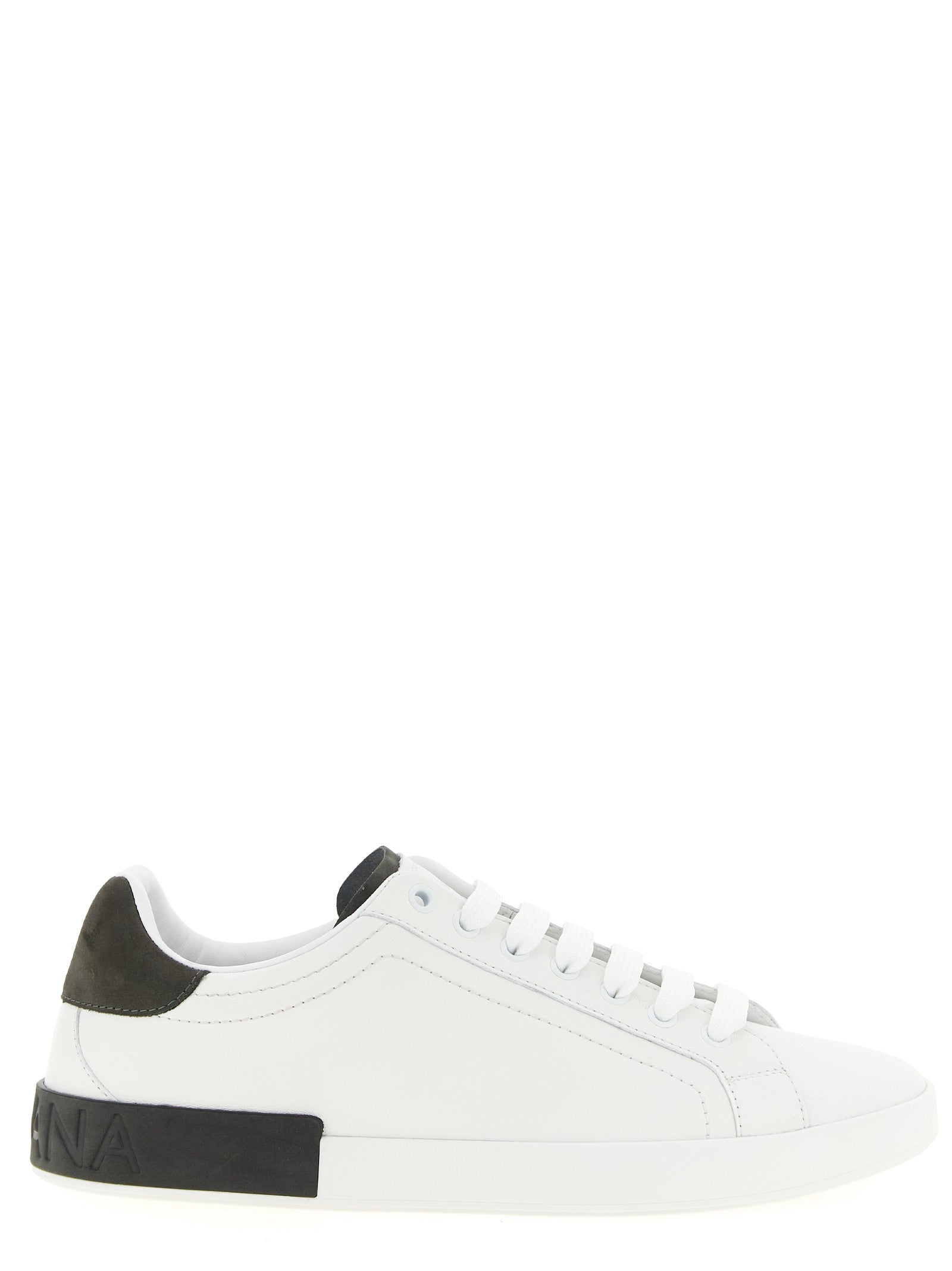 Dolce &amp; Gabbana Portofino Leather Sneakers White