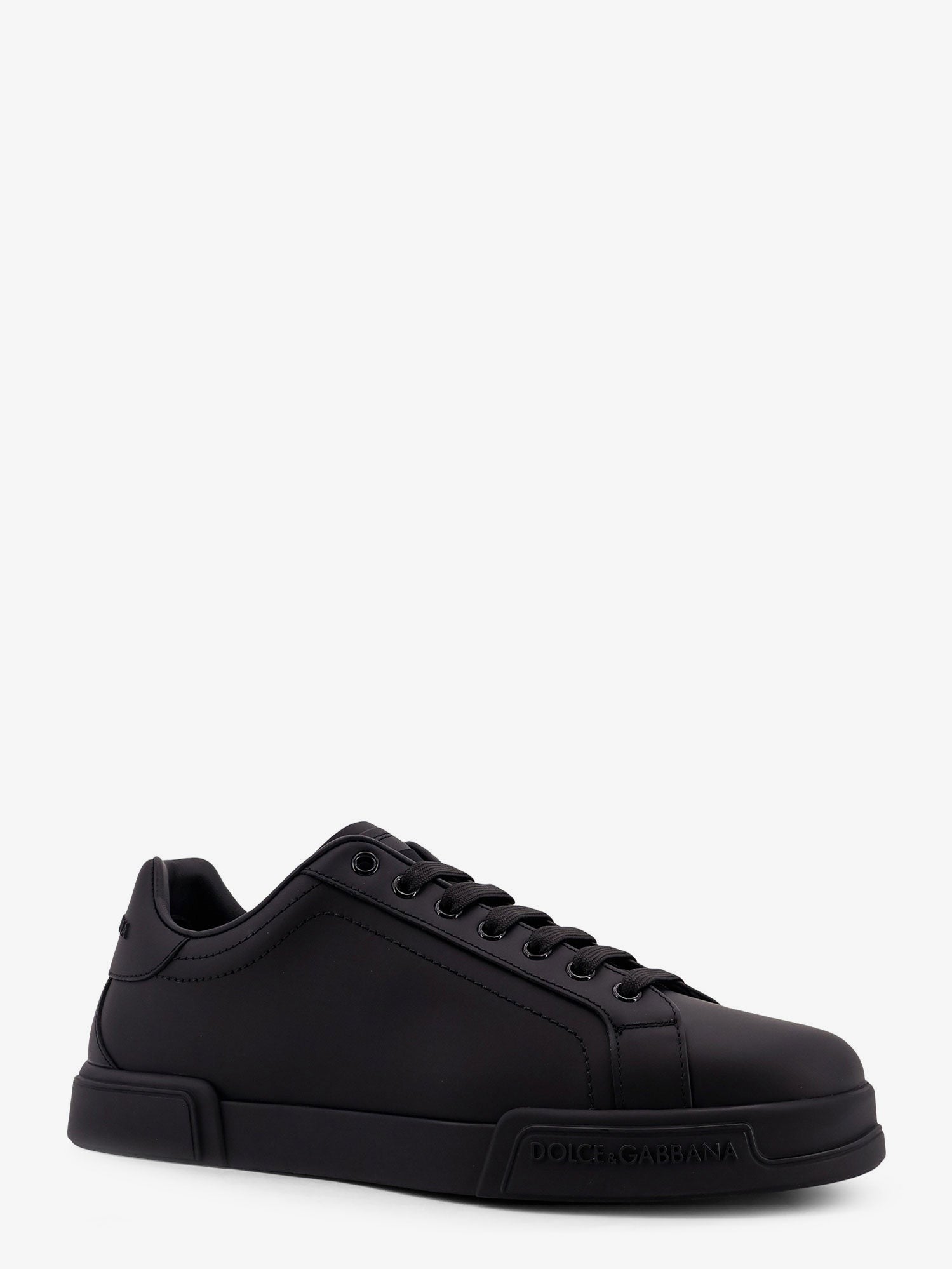 Dolce &amp; Gabbana Men's Portofino Leather Sneakers Black