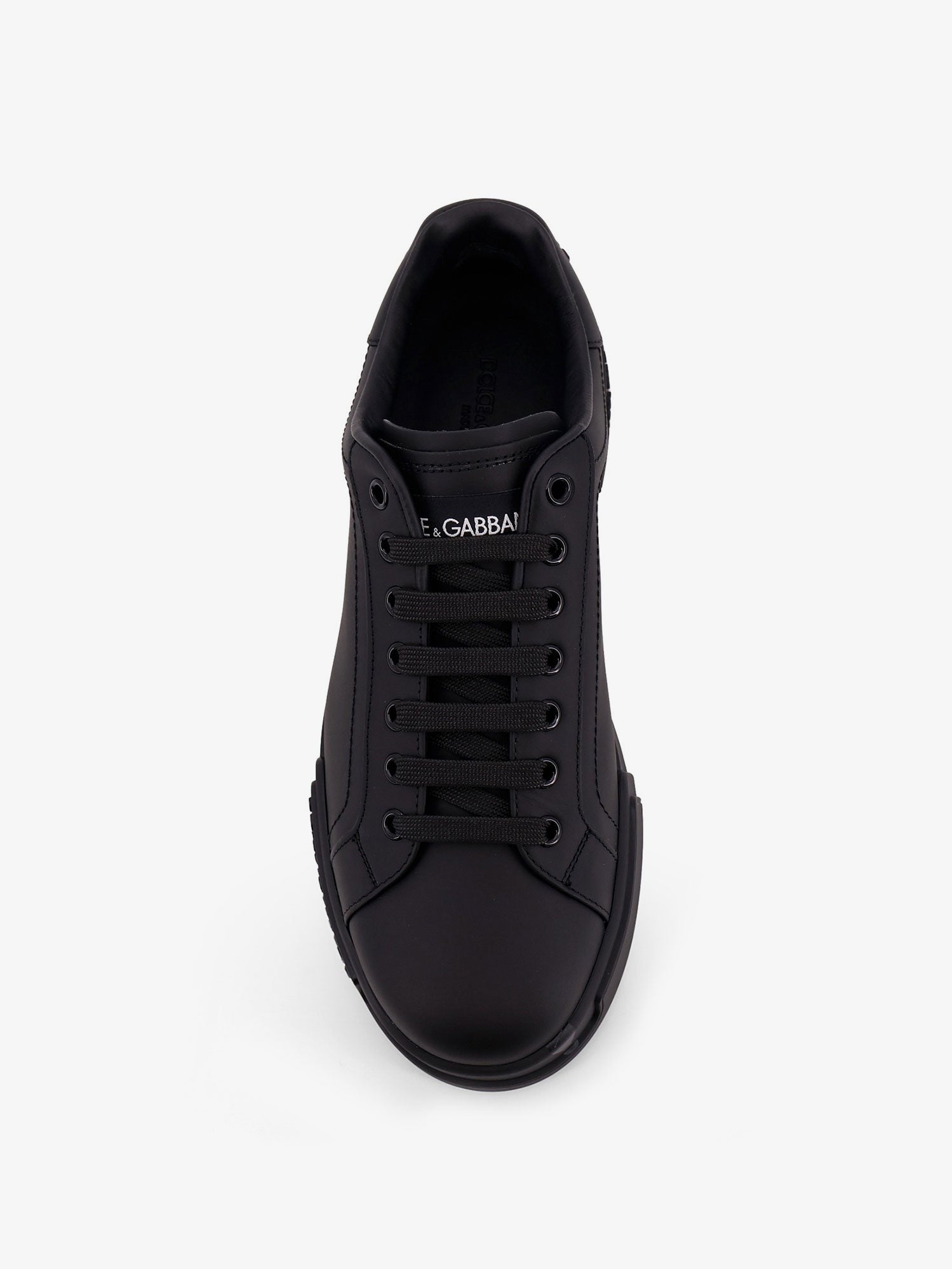 Dolce &amp; Gabbana Men's Portofino Leather Sneakers Black