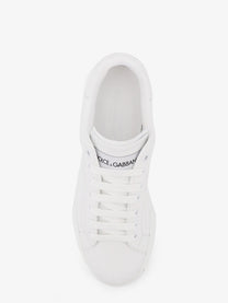 Dolce &amp; Gabbana Men's Portofino Leather Sneakers White