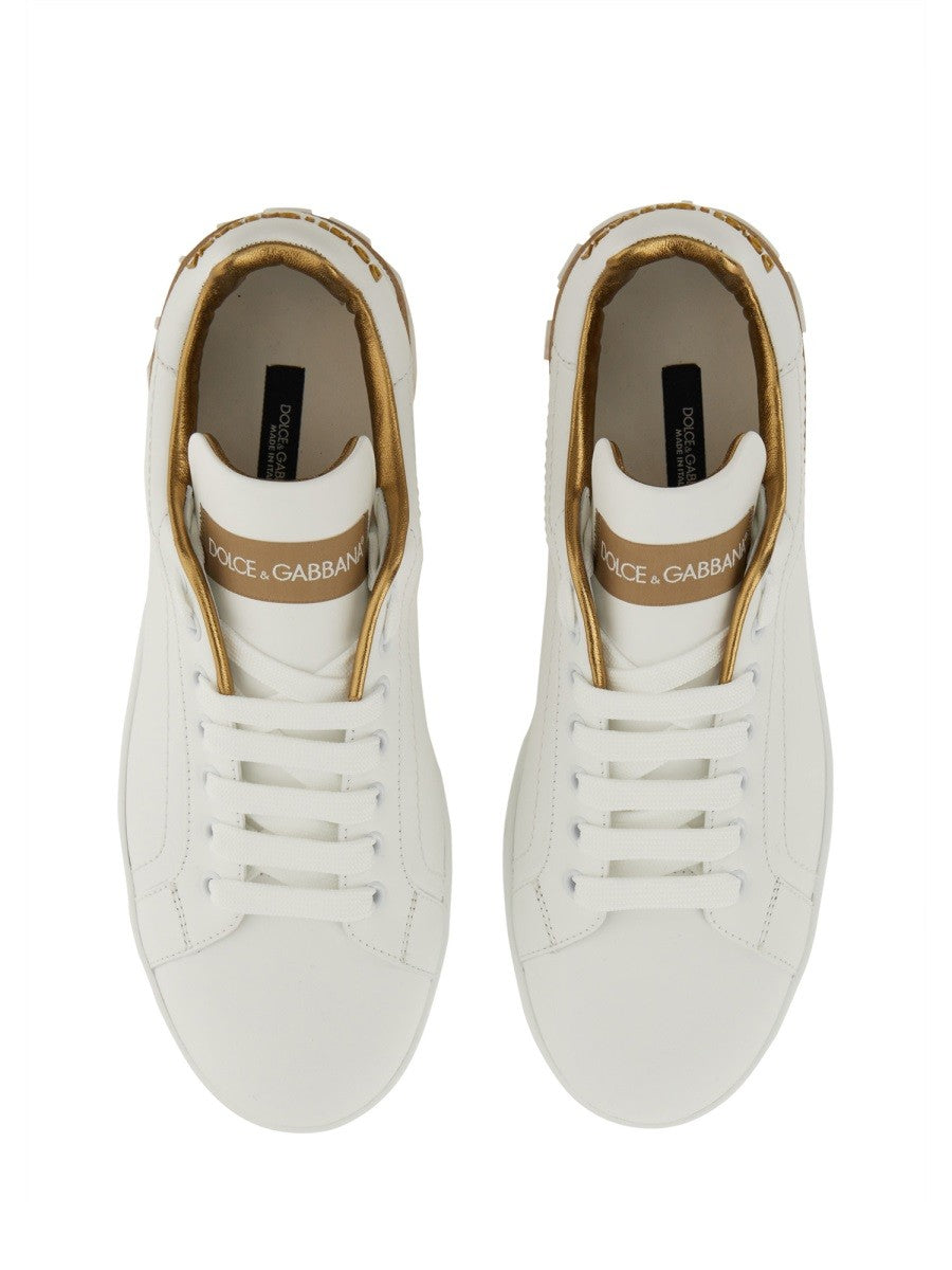 Dolce &amp; Gabbana Women's Sneaker Portofino Gold
