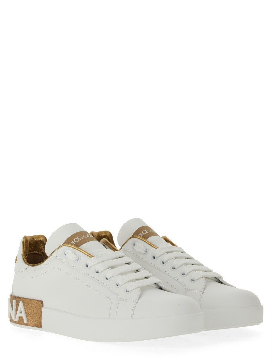 Dolce &amp; Gabbana Women's Sneaker Portofino Gold