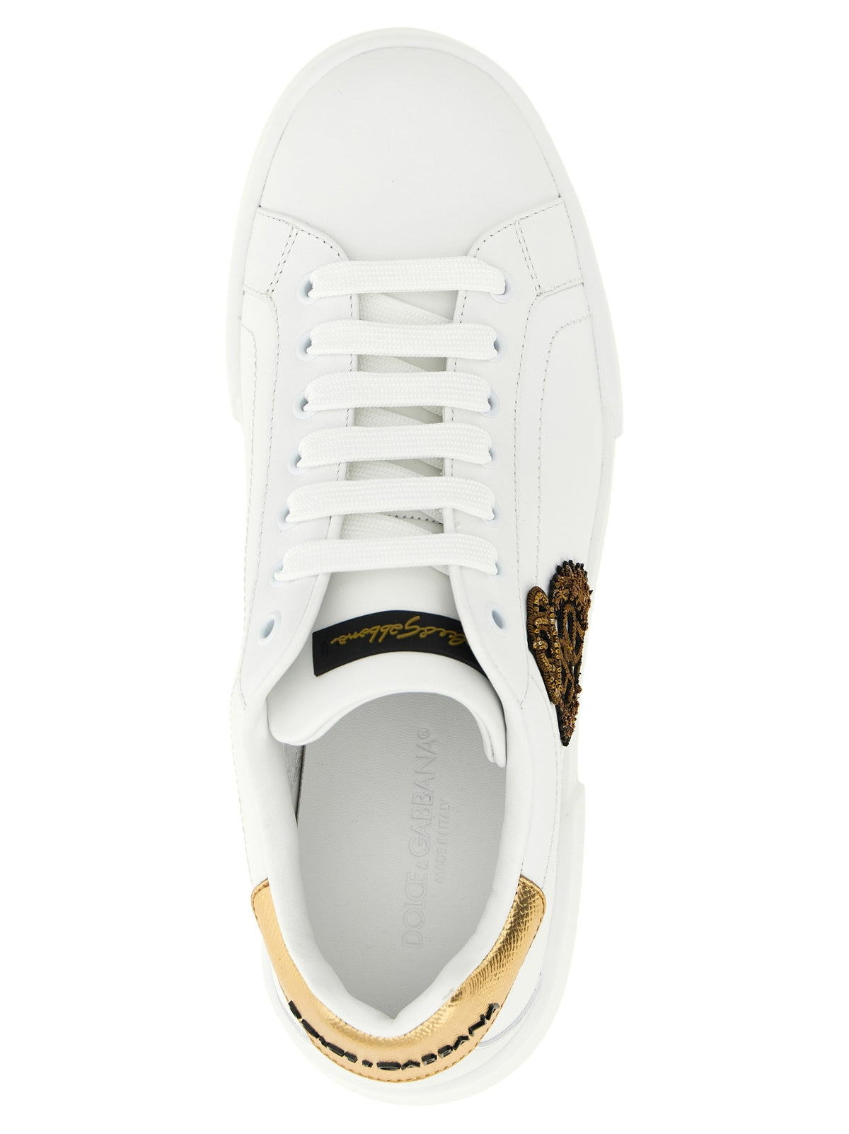 Dolce &amp; Gabbana Portofino Sneakers Gold, view 4