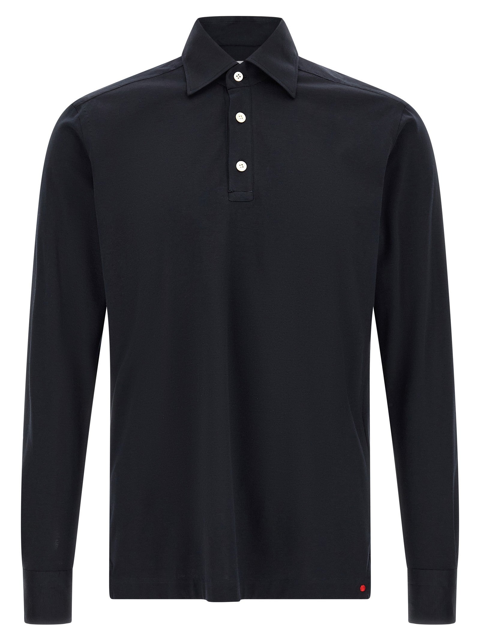 Kiton Positano Polo Shirt Blue