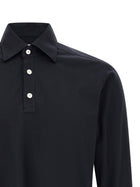 Kiton Positano Polo Shirt Blue, view 3