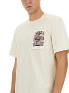 Helmut Lang Men's Postcard Building Shirt White, view 4