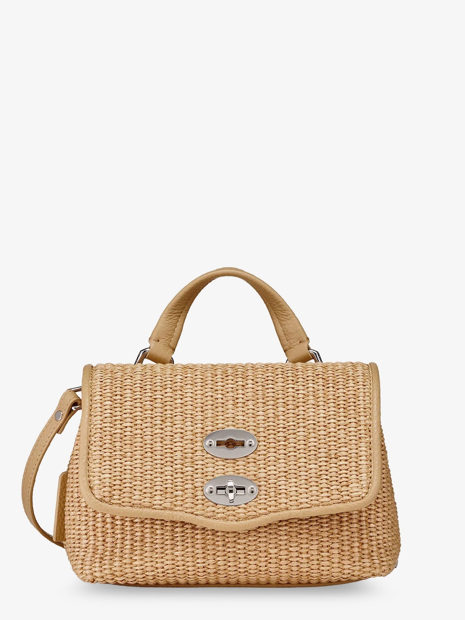 Zanellato Women's Postina Baby Wicker Crossbody Bag Beige