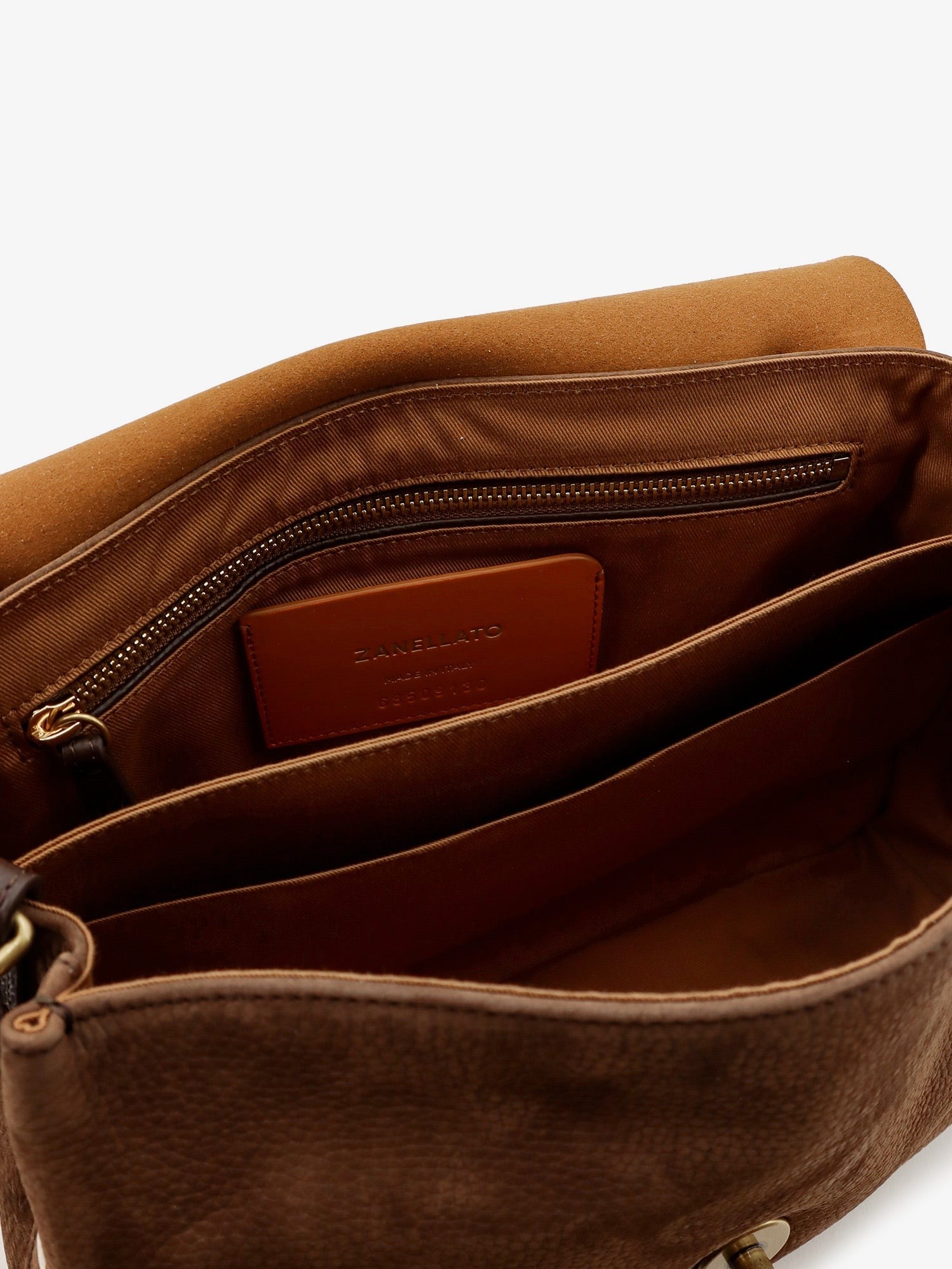 Zanellato Women's Postina Jones Nubuck Handbag Brown