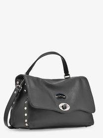 Zanellato Women's Postina Leather Crossbody Bag Grey