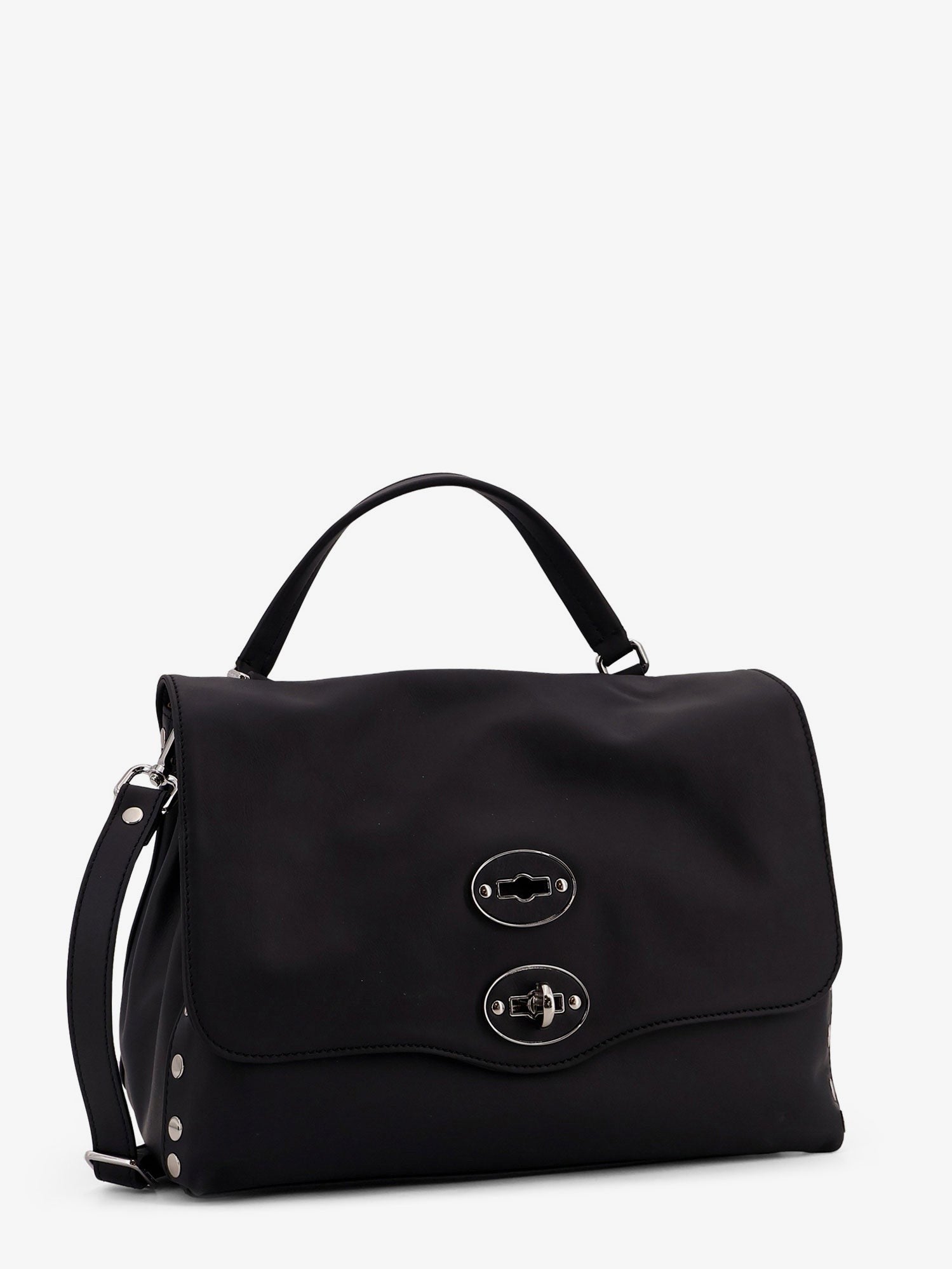 Zanellato Women's Postina Leather Crossbody Bag Black