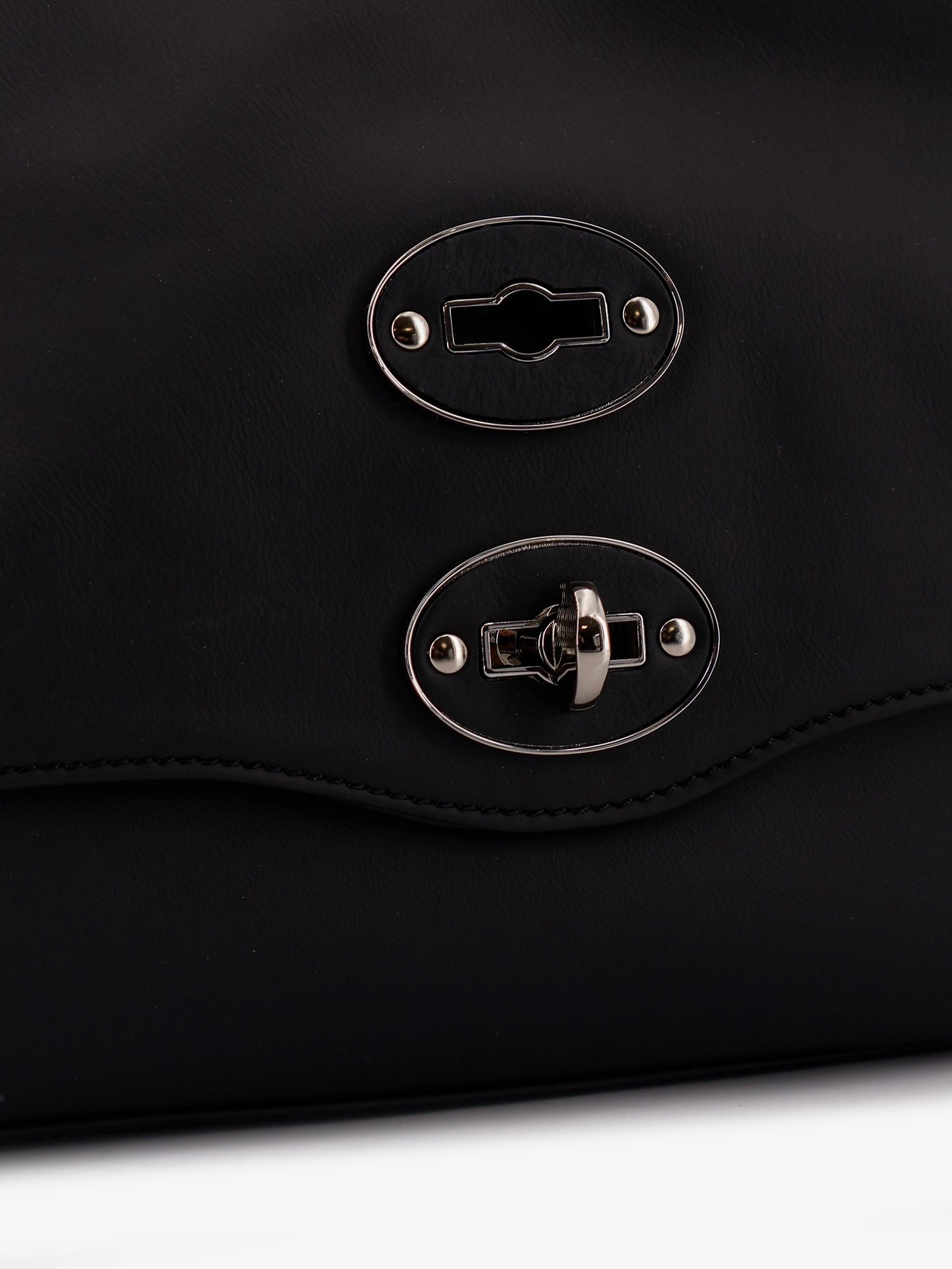 Zanellato Women's Postina Leather Crossbody Bag Black