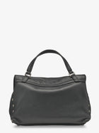 Zanellato Women's Postina Leather Crossbody Bag Grey, view 2