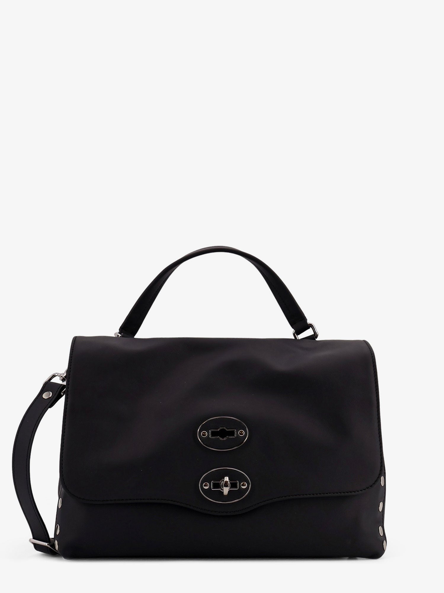 Zanellato Women's Postina Leather Crossbody Bag Black
