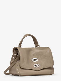 Zanellato Women's Postina® Baby Hammered Leather Crossbody Bag Grey