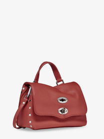 Zanellato Women's Postina® Baby Hammered Leather Crossbody Bag Red