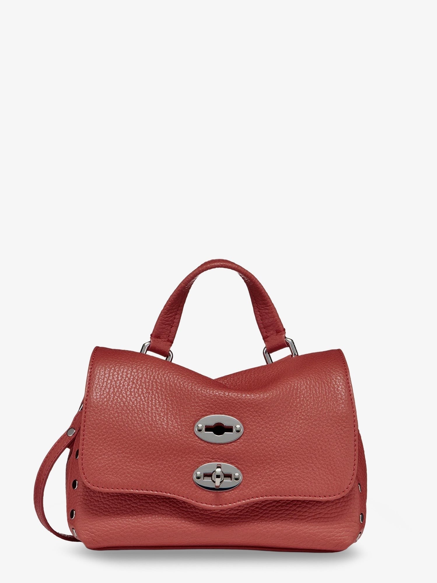 Zanellato Women's Postina® Baby Hammered Leather Crossbody Bag Red