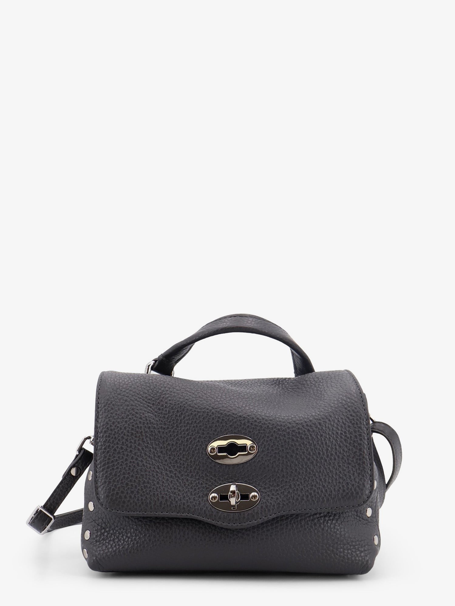 Zanellato Women's Postina® Baby Hammered Leather Crossbody Bag Grey