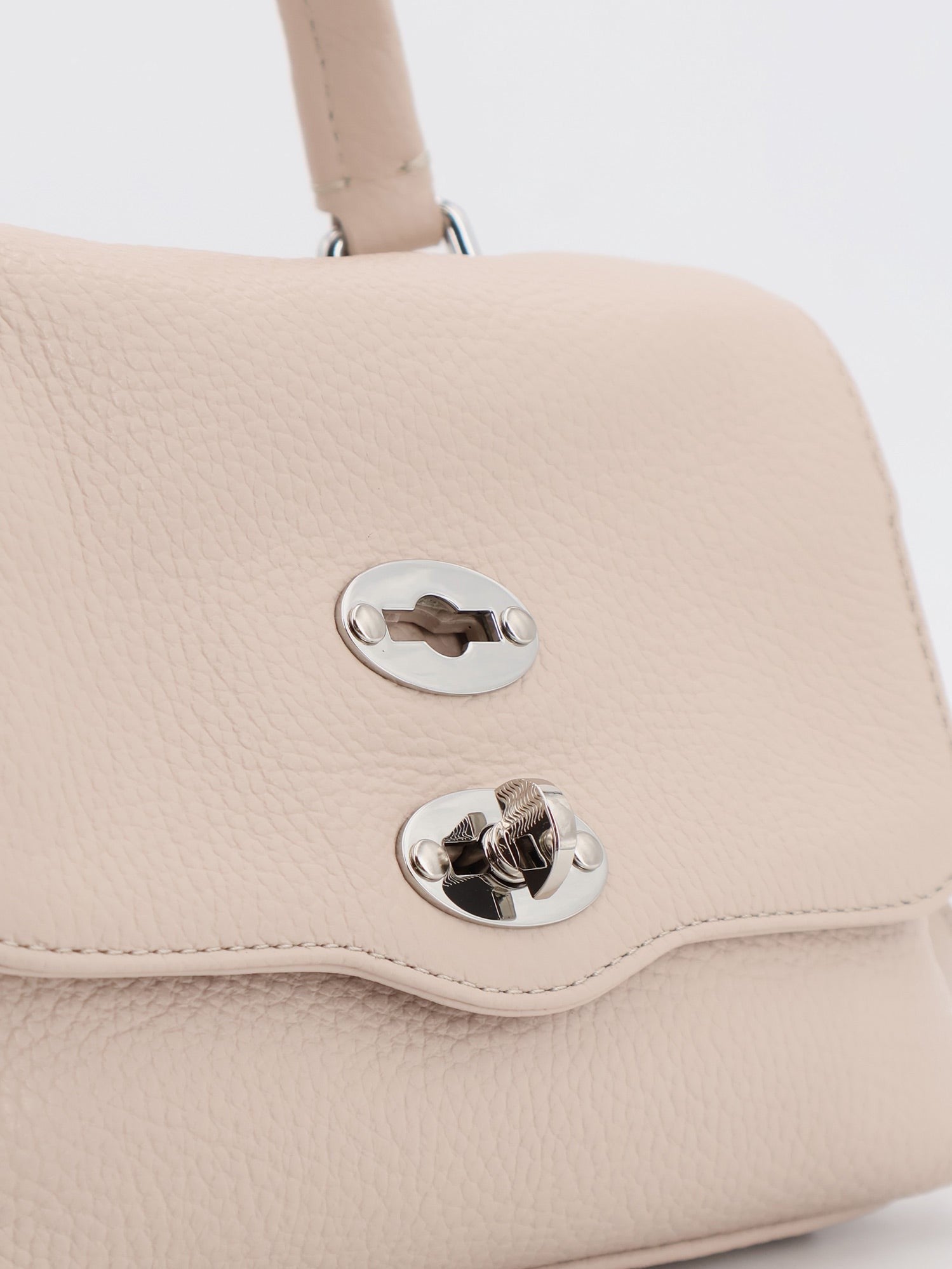 Zanellato Women's Postina® Baby Hammered Leather Crossbody Bag White