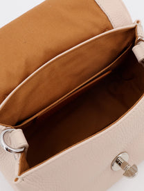 Zanellato Women's Postina® Baby Hammered Leather Crossbody Bag White