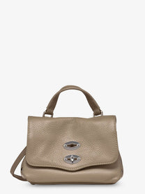 Zanellato Women's Postina® Baby Hammered Leather Crossbody Bag Grey