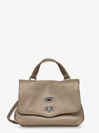 Zanellato Women's Postina® Baby Hammered Leather Crossbody Bag Grey