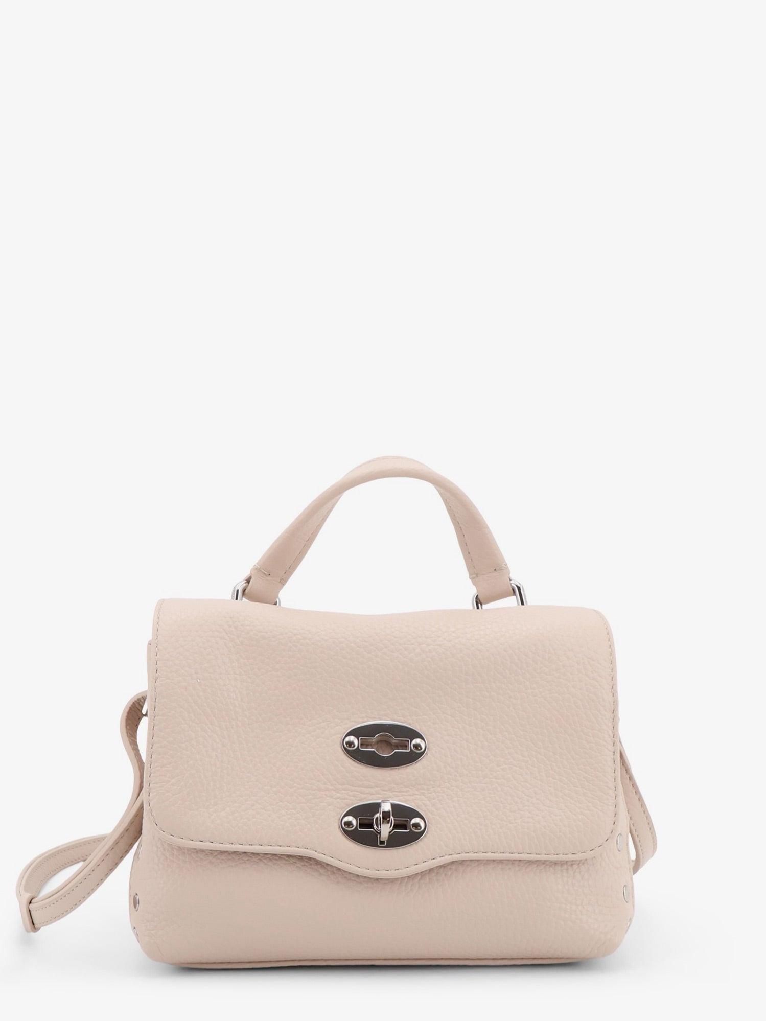 Zanellato Women's Postina® Baby Hammered Leather Crossbody Bag White
