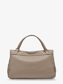 Zanellato Women's Postina® Textured Leather Crossbody Bag Grey