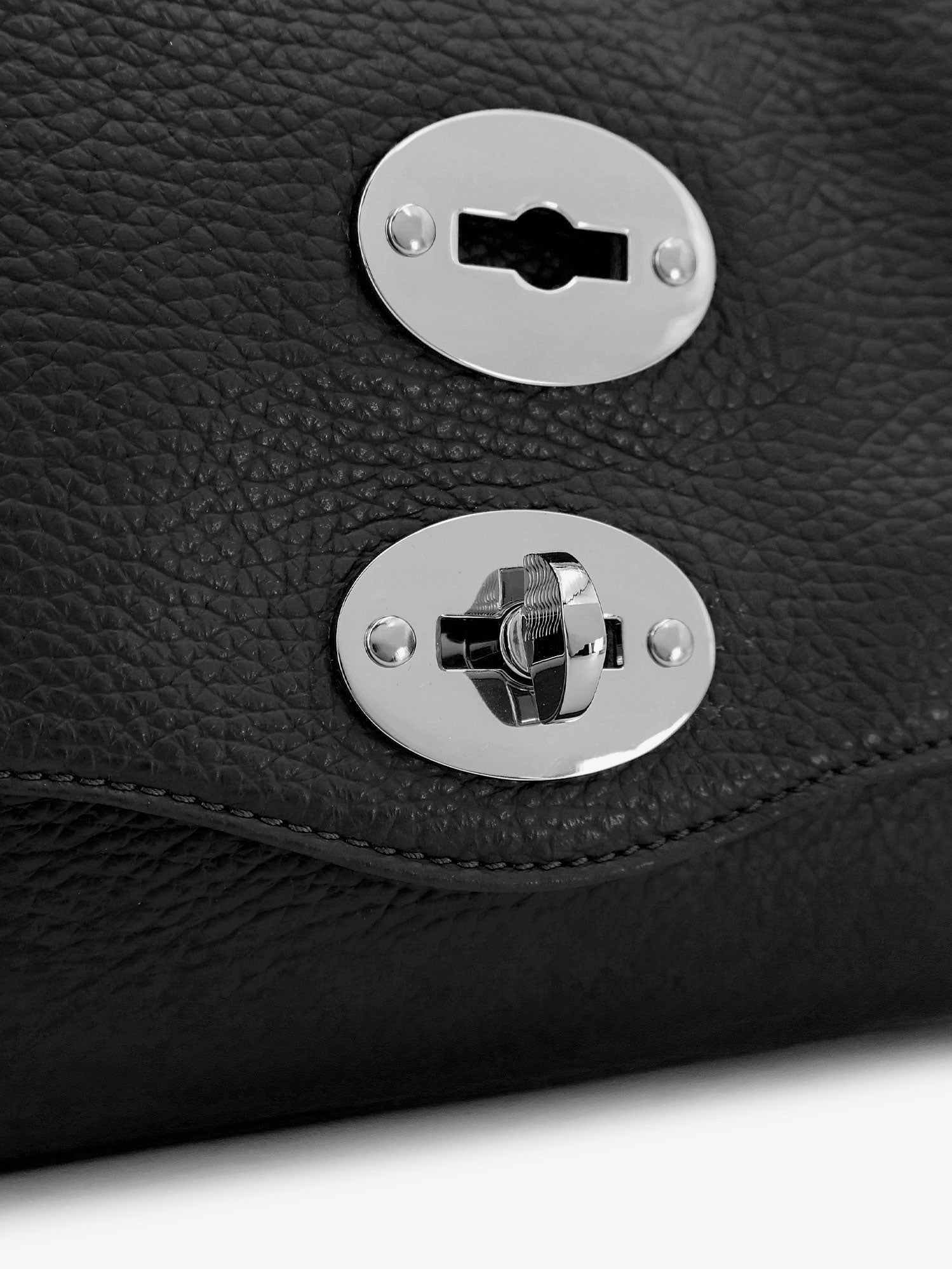 Zanellato Women's Postina® Textured Leather Crossbody Bag Black