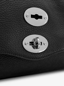Zanellato Women's Postina® Textured Leather Crossbody Bag Black