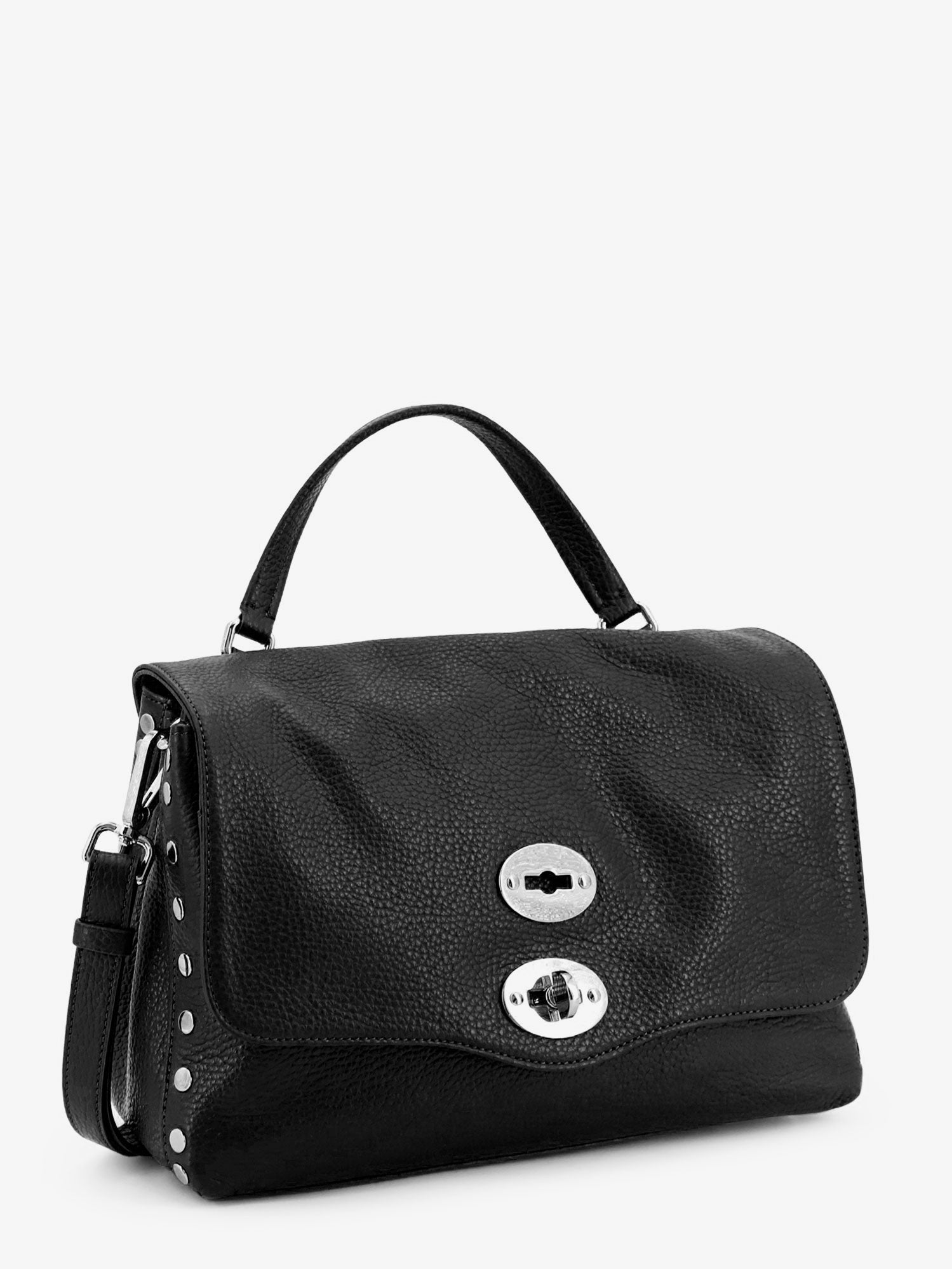 Zanellato Women's Postina® Textured Leather Crossbody Bag Black