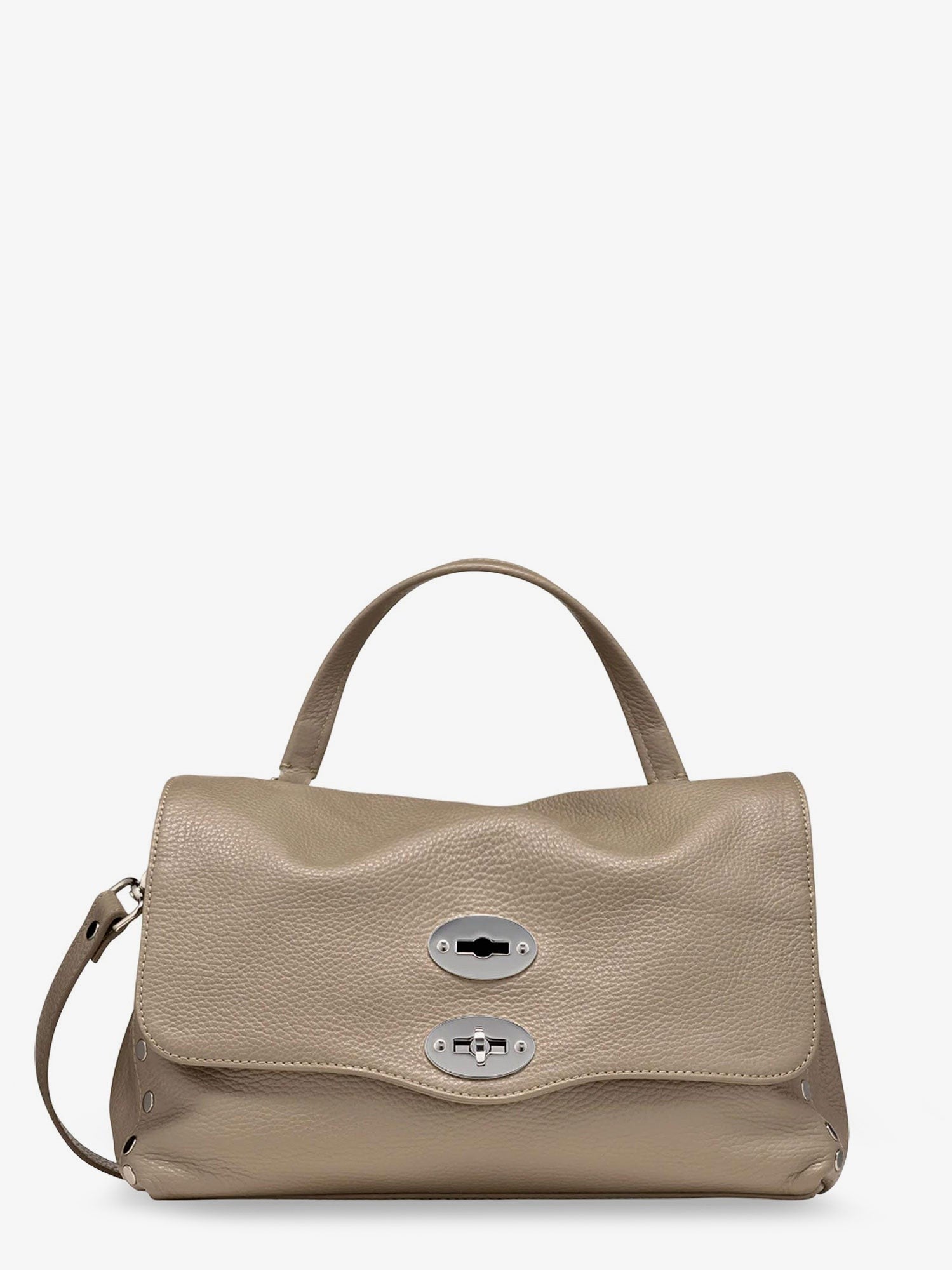 Zanellato Women's Postina® Textured Leather Crossbody Bag Grey
