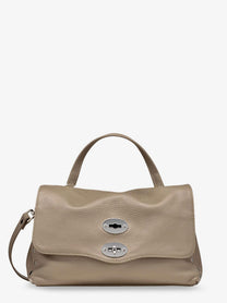 Zanellato Women's Postina® Textured Leather Crossbody Bag Grey