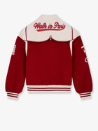 Walk In Paris Men's Postman Varsity Wool Blend Jacket Red