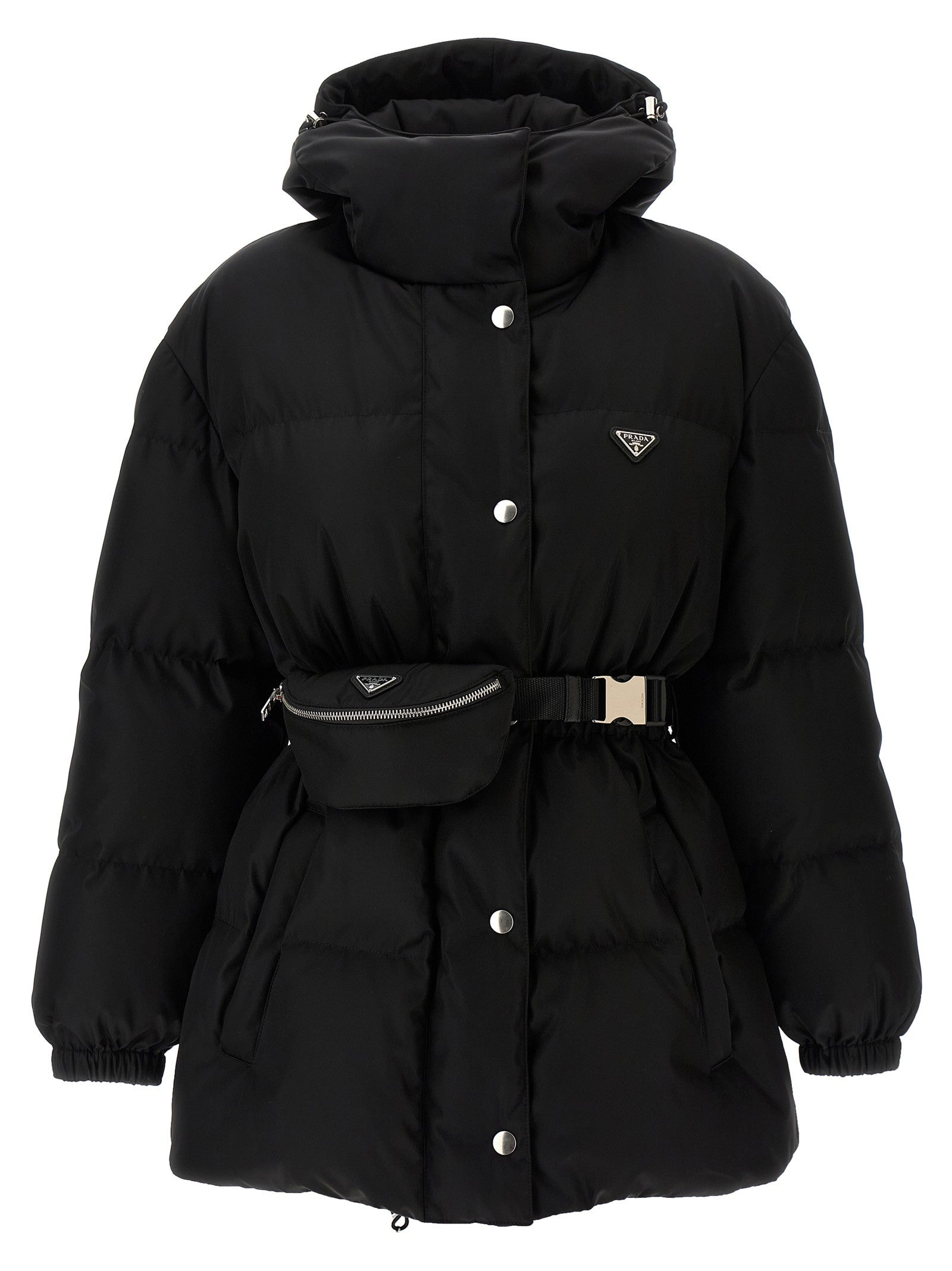 PRADA Pouch Down Jacket Black
