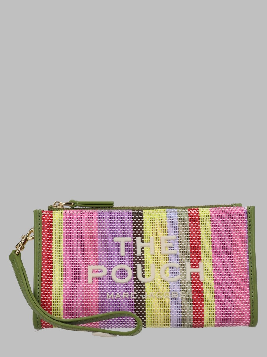 Marc Jacobs Women's Pouch in Mesh Righe Multicolor