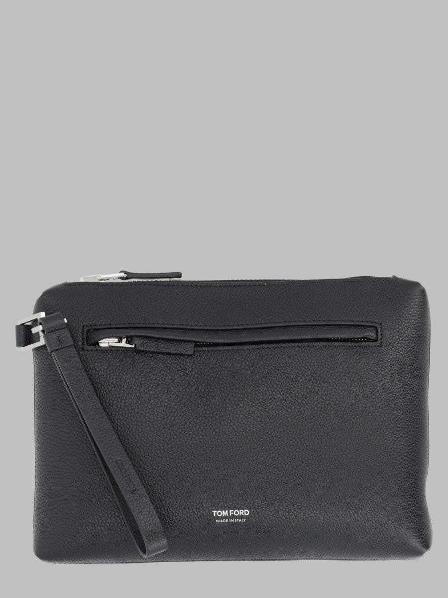 Tom Ford Men's Pouch in Pelle Black
