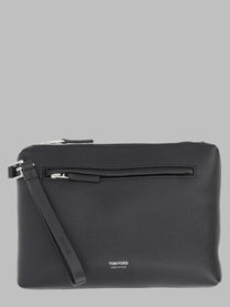 Tom Ford Men's Pouch in Pelle Black