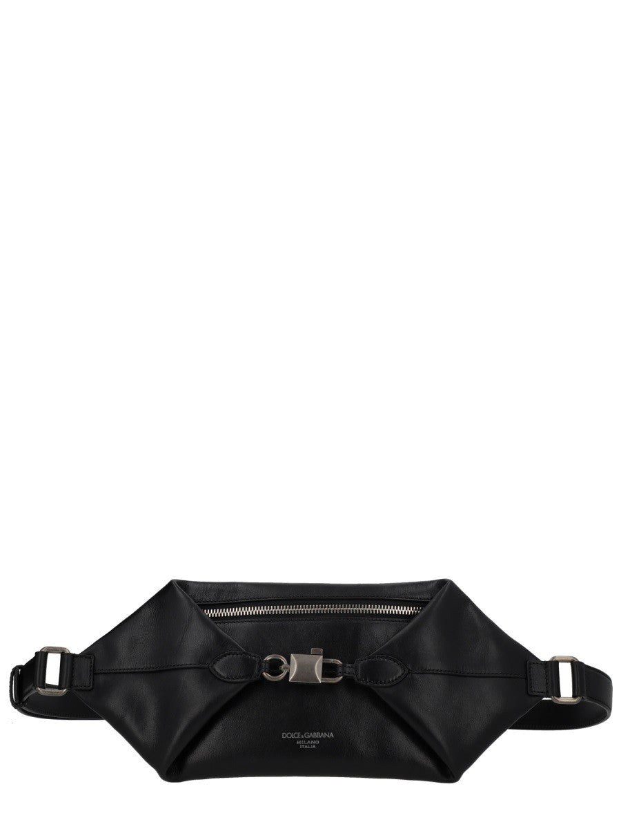 Dolce &amp; Gabbana Men's Pouch Lock Black