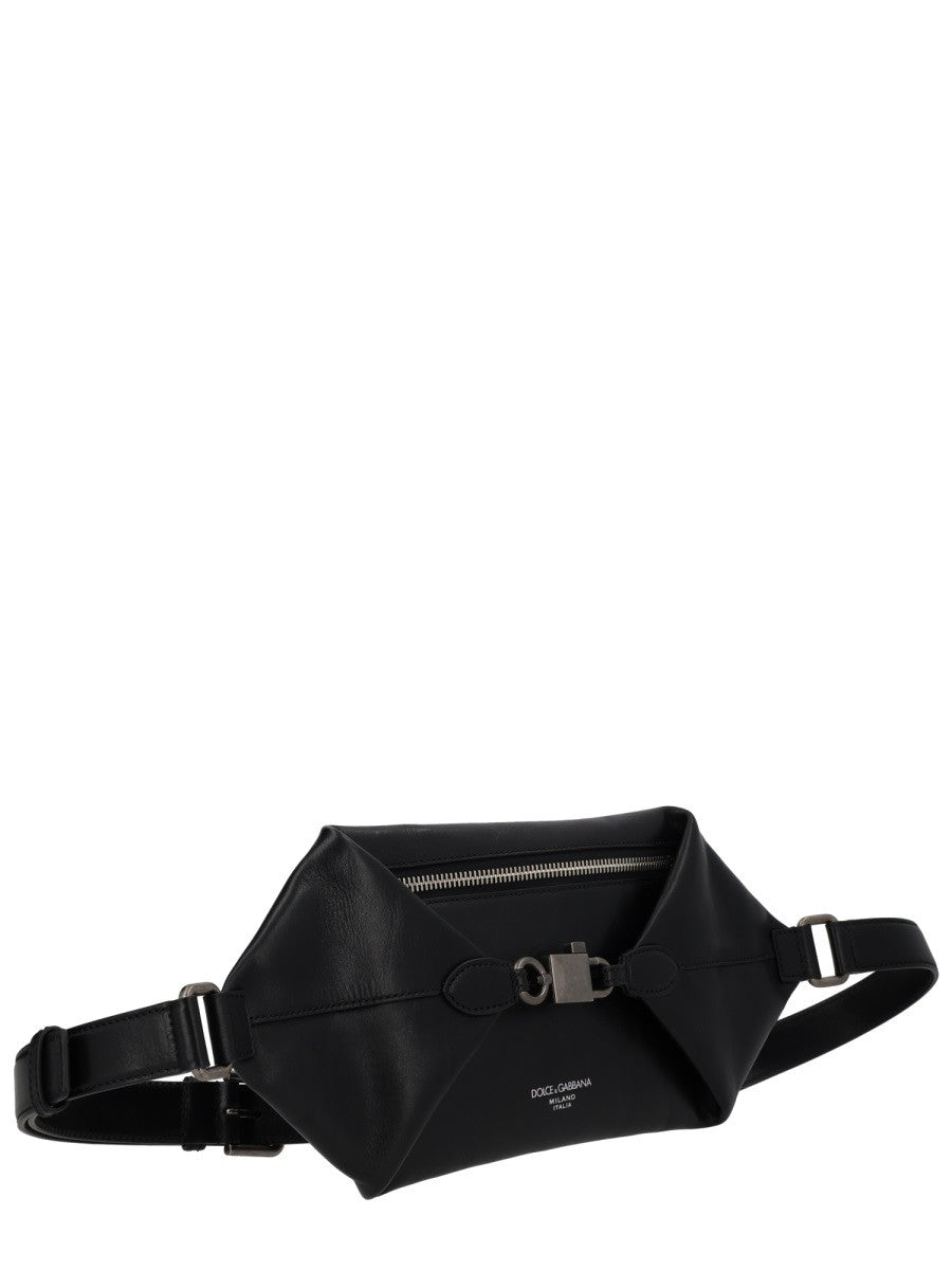 Dolce &amp; Gabbana Men's Pouch Lock Black