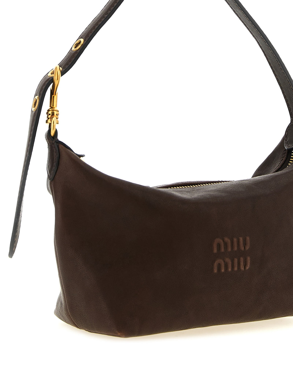 Miu Miu Pouch Nappa Aviator Brown